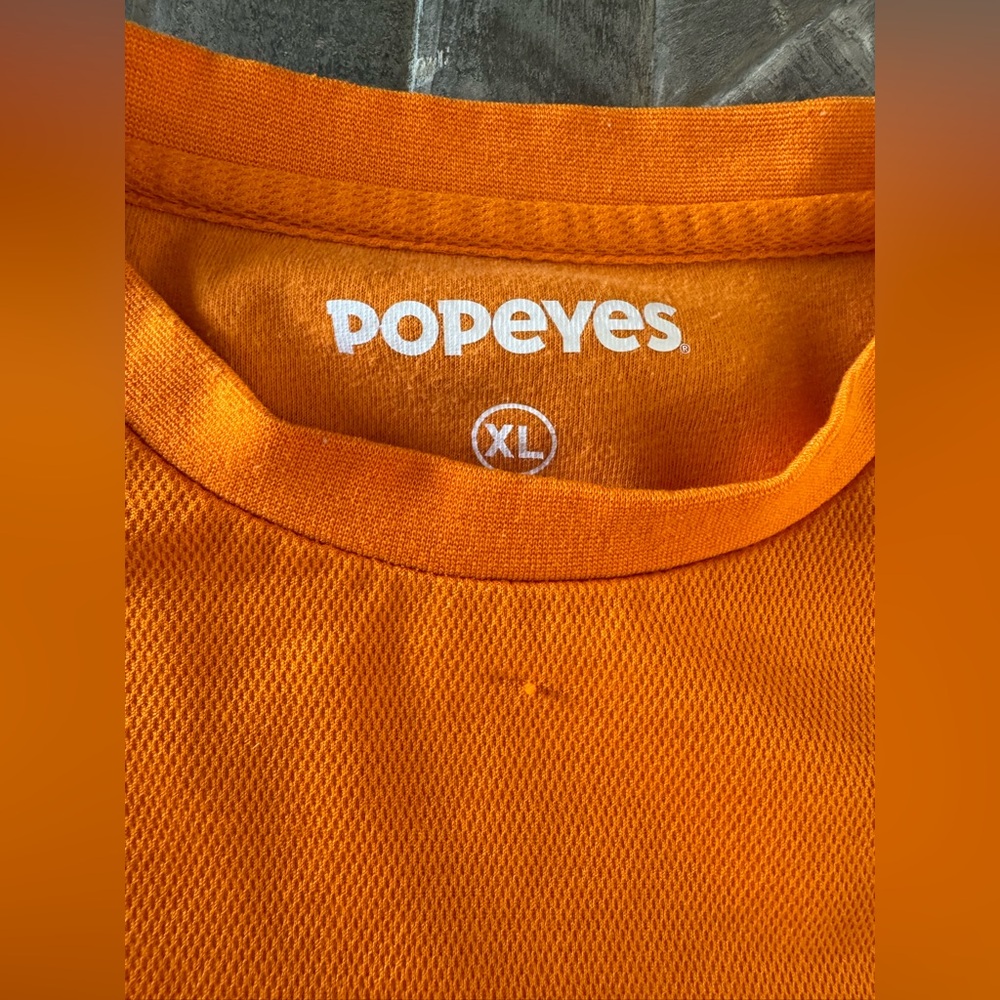 Popeyes Orange and Black Uniform Set | XL - Picture 4 of 11